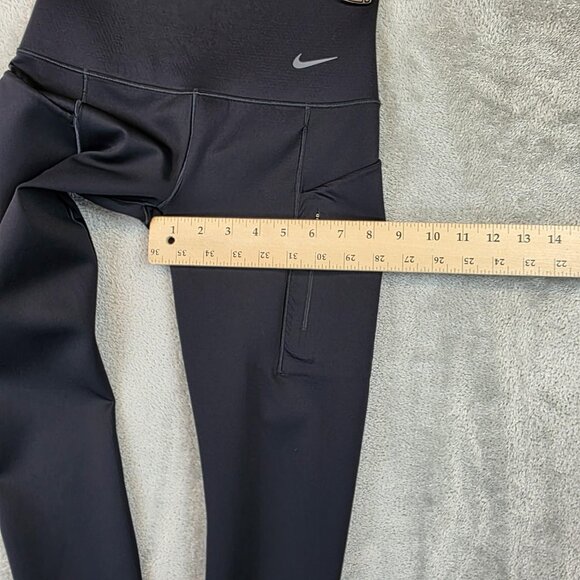 Nike Leggings Womens Small Black Go Dri-FIT High Waisted 7/8 Pockets DQ5881-010 - Picture 6 of 11